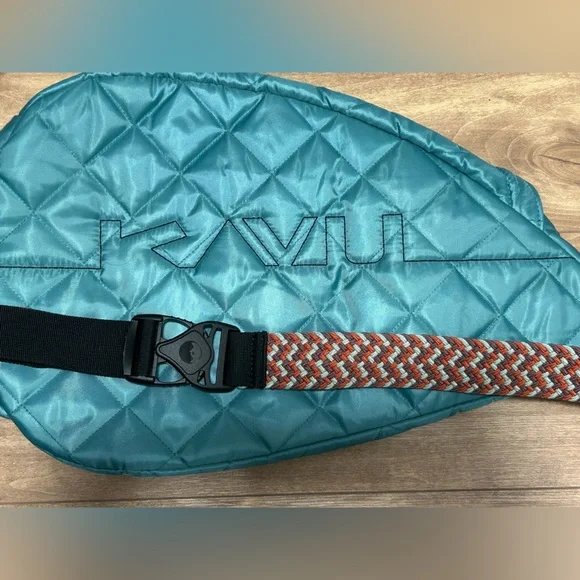 Kavu Teal Quilted Bag with Rust Accents - Picture 5 of 8